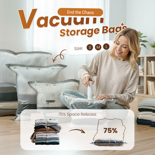 🏆⚡ Cordless Travel Vacuum Storage Compression Bag
